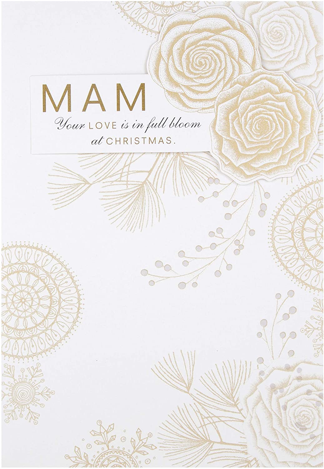 Hallmark 25499256 Mam Medium Christmas Card "Full Bloom", Red - Image 2