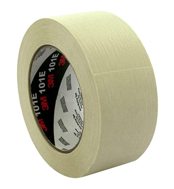 3M UU001576998 101E Value Masking Tape, 24 mm x 50 m, Beige (Pack of 9)
