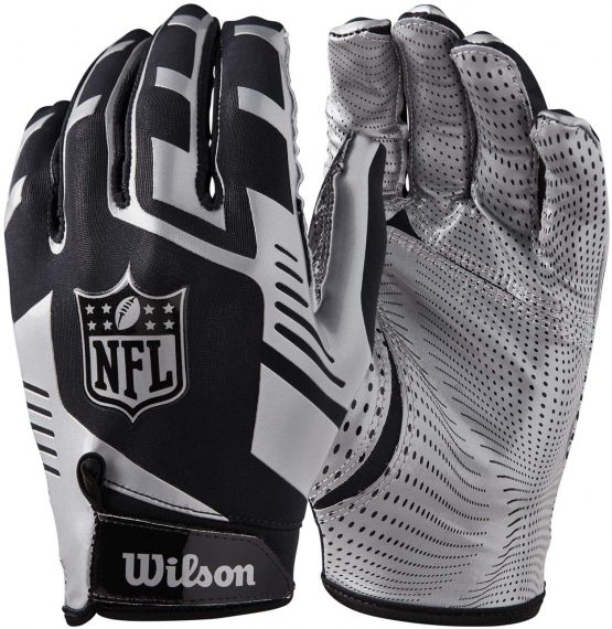 Wilson Gloves for American Football, NFL STRETCH FIT RECEIVERS GLOVE, One Size - Image 3