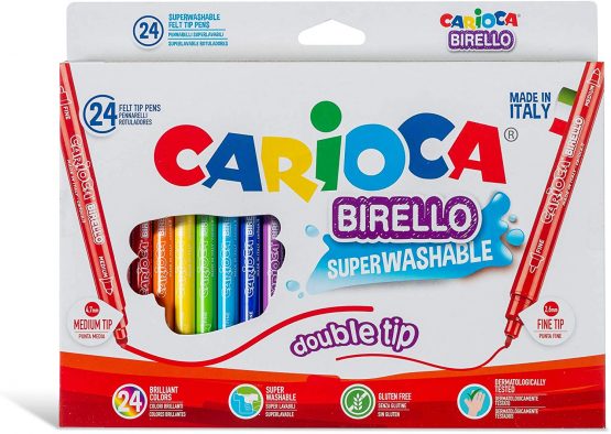 Carioca Birello24 Superwashable Colouring Markers with Double Nib