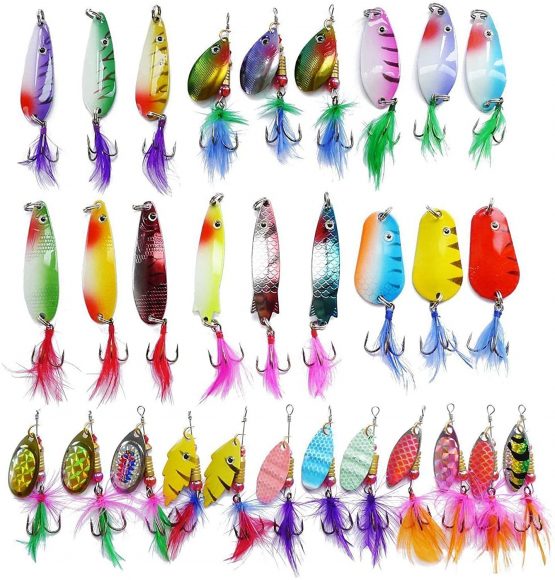 SHADDOCK Fishing Lures Kit Spoon Spinnerbaits Swimbait Crankbaits Minnow Variety Kit Rooster Tail Trout Spinner Salmon Spoons Walleye Assorted Metal Hard Lures Spinners Bait - Image 3