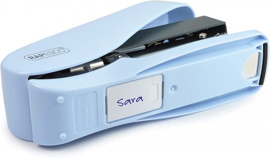 Rapesco 1469 Luna Less Effort Half Strip Front Loading Stapler - Powder Blue - Image 4