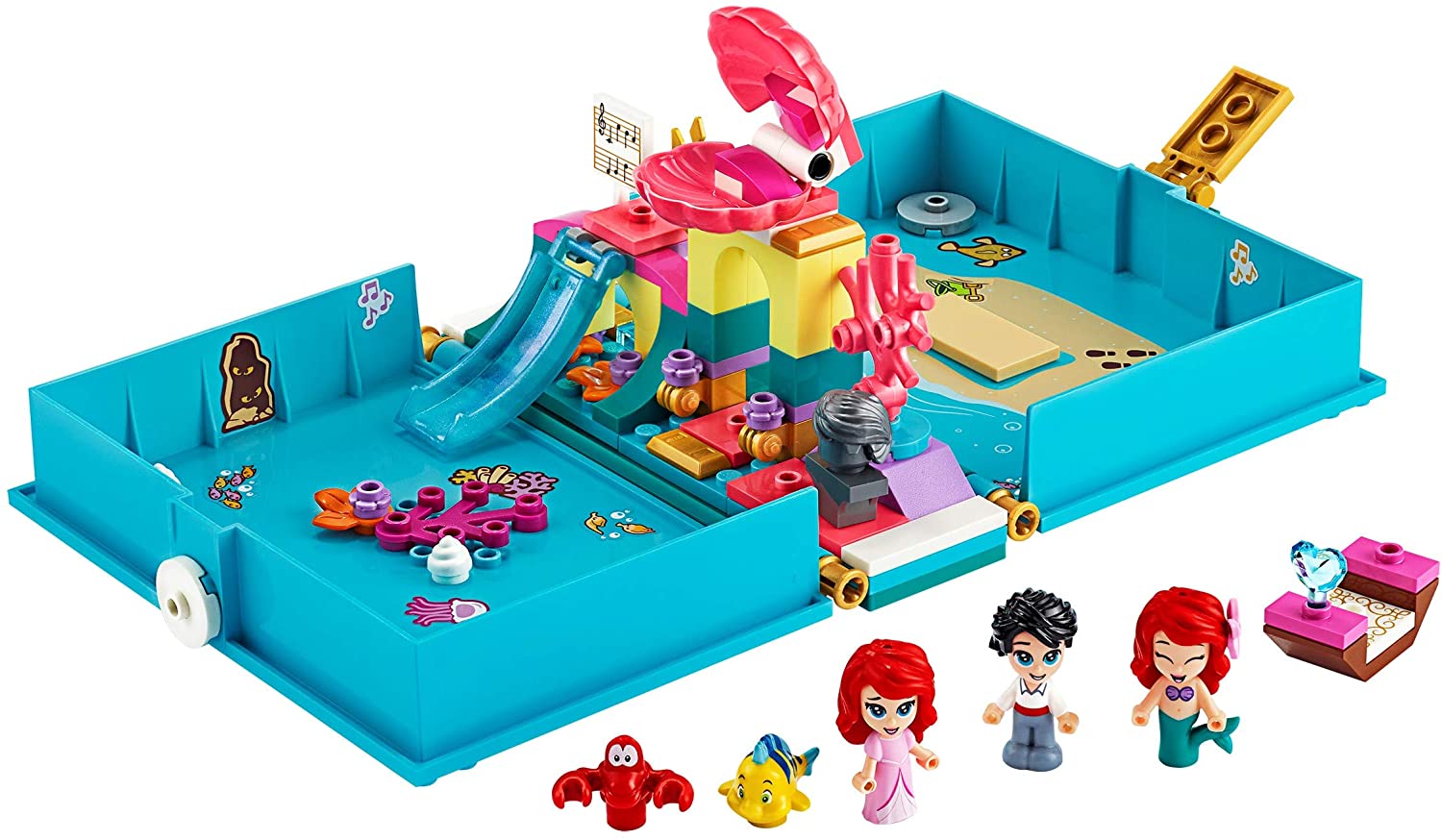 Disney Princess LEGO 43176 Ariel’s Storybook Adventures, Multicolored - Image 3