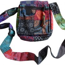 FAIR TRADE COTTON PATCHWORK HIPPY BOHO SHOULDER PASSPORT TRAVEL BAG