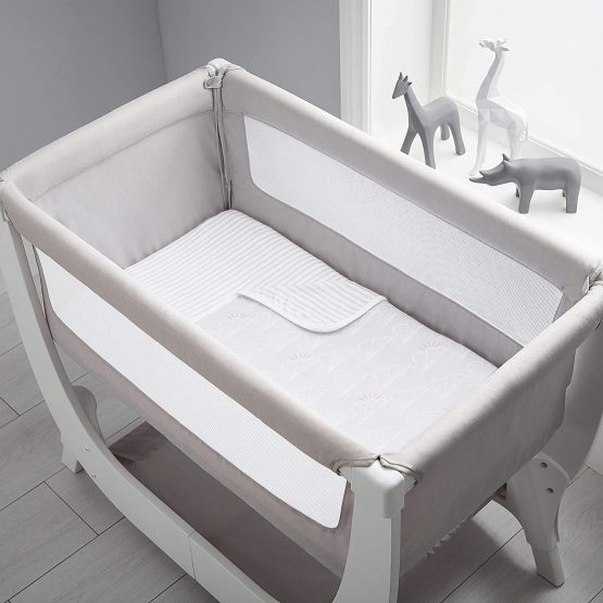 Shnuggle Crib Sheet Blanket Set, Grey - Image 2