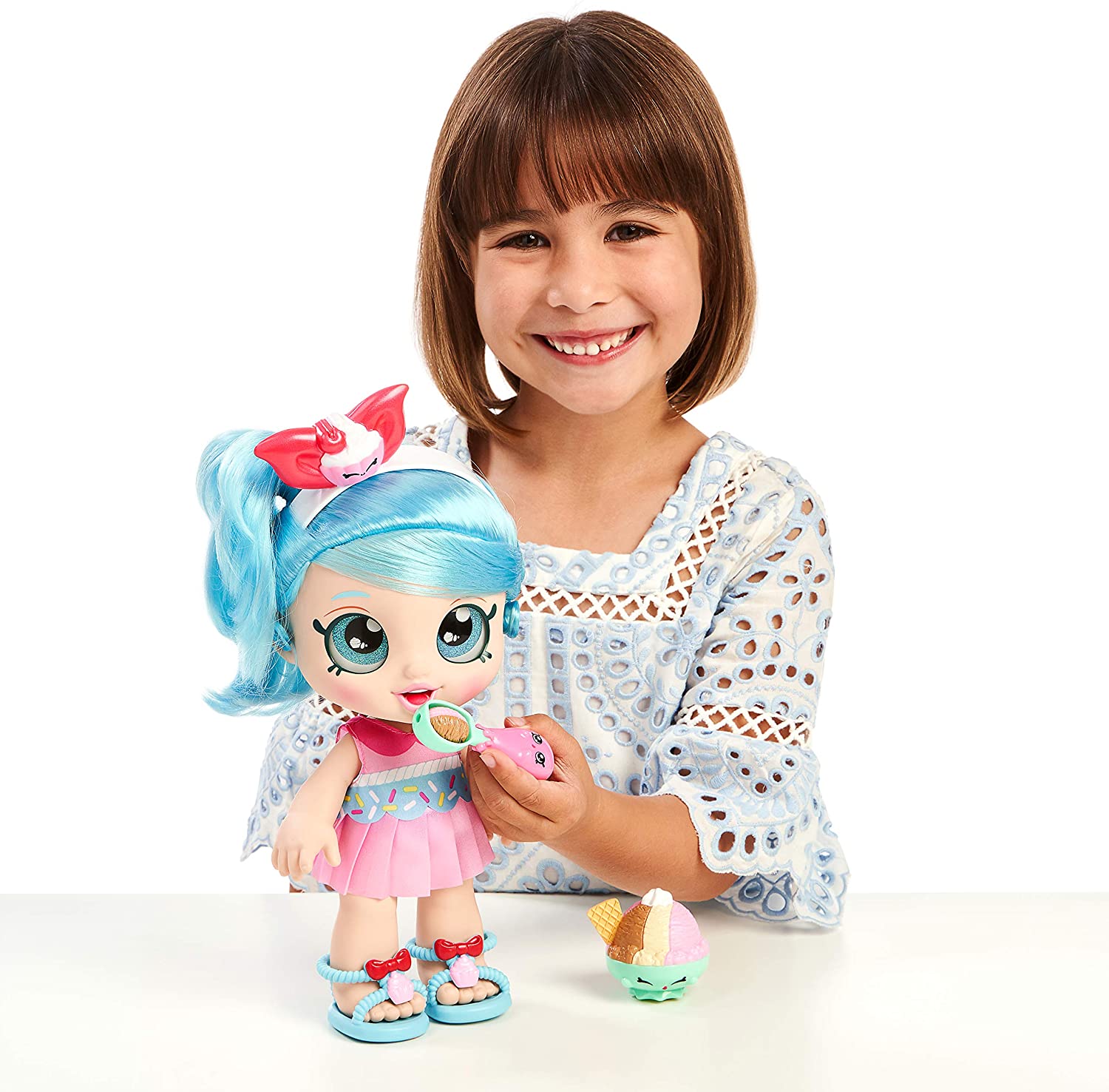 Kindi Kids Jessicake 10 Inch Toddler Doll and 2 Shopkin Accessories - Image 4