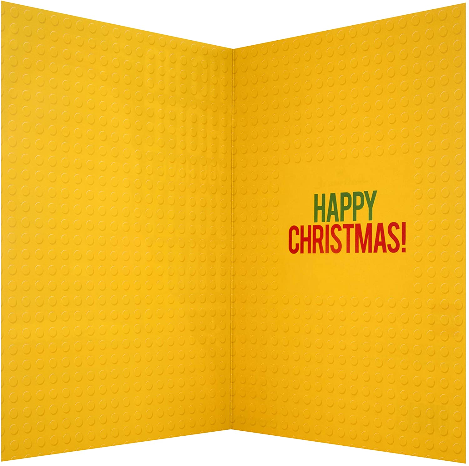 Christmas Card for Any Recipient from Hallmark - Lego Santa Design, red, 22.8cm x 15.9cm - Image 4