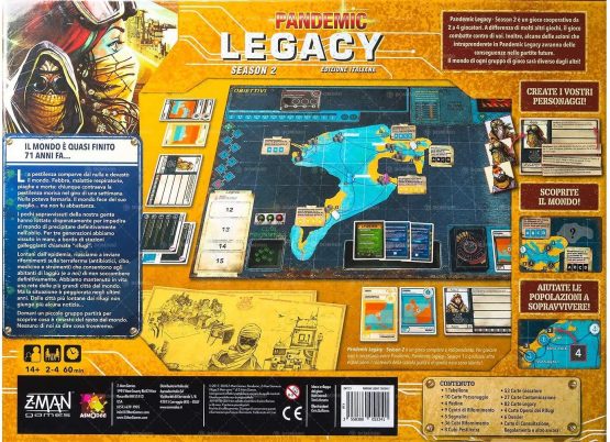 Asmodee - Pandemic Legacy Season 2 Yellow, Board Game, Color, 8394 - Image 2