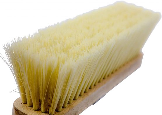 Newman and Cole 12" Wooden Broom Head with Soft Synthetic Bristle Replacement Wooden Broom Head - Kitchen Broom Indoor Soft Bristle Broom Floor Sweeping Brush with Plastic Fixing Bracket Connector - Image 4