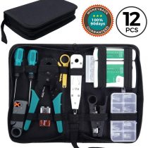 SGILE Pro 12/1 Network Repair Kits Professional Network Tools Kits Computer Maintenacnce Lan Cable Tester Computer Mobile Device Repair Kits