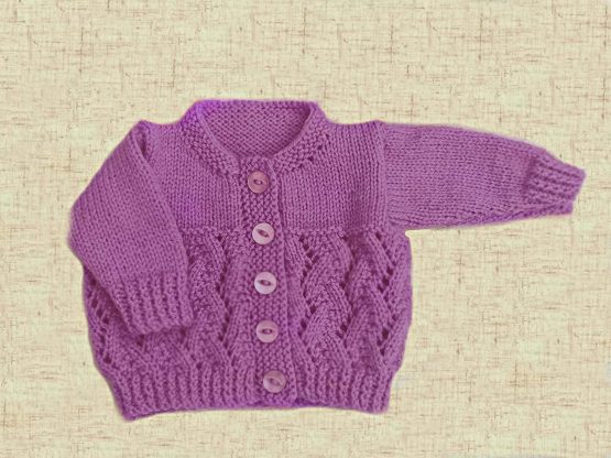 Knitting Pattern for Babies Round Neck Cardigan Preemie - (16") 41cm, 0-3mths - (18") 46cm, 3-6mths - (20") 51cm Chest, Baby Knitting Pattern, Double Knitting, KP572 - Image 4