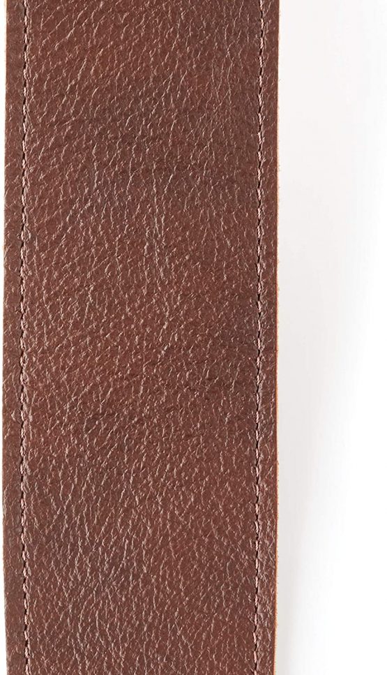 D'Addario Accessories Leather Guitar Strap - Guitar Accessories - Electric Guitar Strap, Acoustic Guitar Strap, Acoustic Electric Guitar Strap & Bass Guitar Strap - Slim Garment - Brown - Image 2