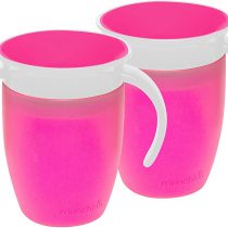 Munchkin Miracle 360 Trainer Cup, Pink, 7 Ounce, 2 Count