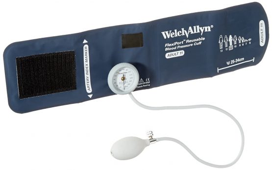 Welchallyn DS44-11 Gauge with Durable One-Piece Adult Cuff