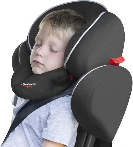 SANDINI SleepFix® Kids BASIC – Child neck pillow/Neck cushion/Sleeping pillow for kids with support function – Child seat accessory as BASIC version for car/bike/travel – Designed in Germany/Made - Image 3
