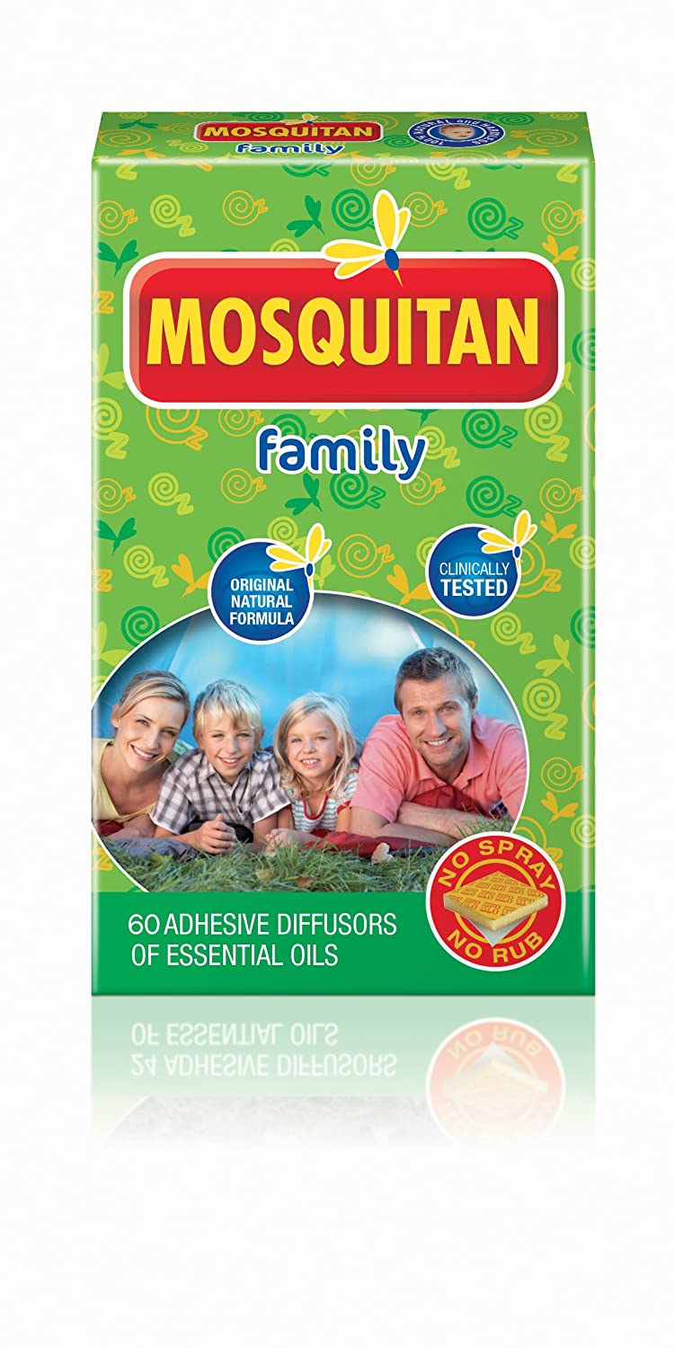 Mosquitan Family Anti-Mosquito, 60 Patches, Multicolor, 0.1 g (Pack of 1)