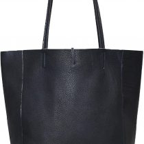 MONTTE DI JINNE- 100% GENUINE LEATHER LARGE SHOPPER TOTE SHOULDER HANDBAG WITH FLAT LEATHER HANDLES | GIFT FOR WOMEN, GIFT FOR LADIES