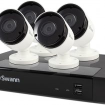 Swann 8 Channel 4 Camera HD CCTV Security System, 5 MP NVR-7450 with 2 TB HDD + 4 x Thermal Sensing Security Cameras
