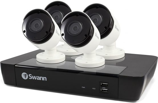 Swann 8 Channel 4 Camera HD CCTV Security System, 5 MP NVR-7450 with 2 TB HDD + 4 x Thermal Sensing Security Cameras