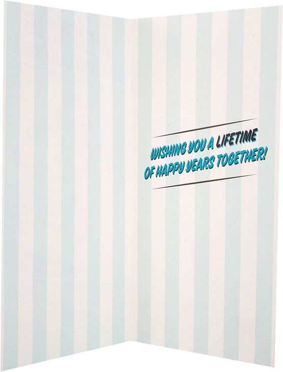 Hallmark 25488362 Medium "Lifetime of Happy Years" Wedding Card [Old Model] - Image 2