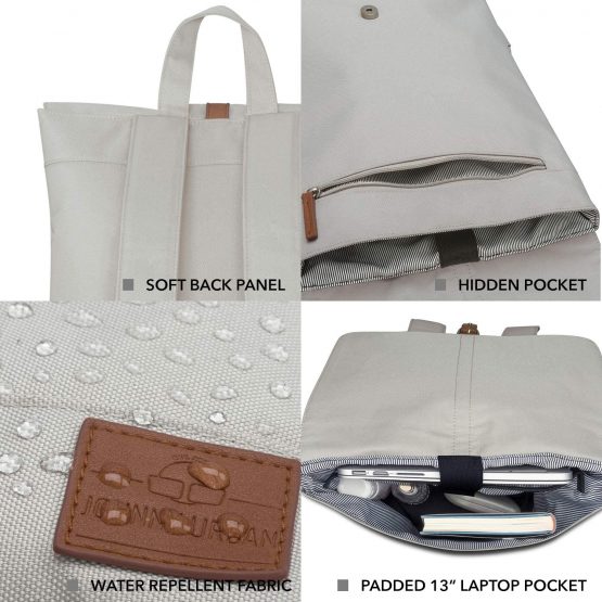 Backpack Women - Johnny Urban MIA Rucksack from Recycled PET Bottles - Mini Daypack - 7 Litre Small Bag - Water-repellant with Laptop Pocket - Image 3