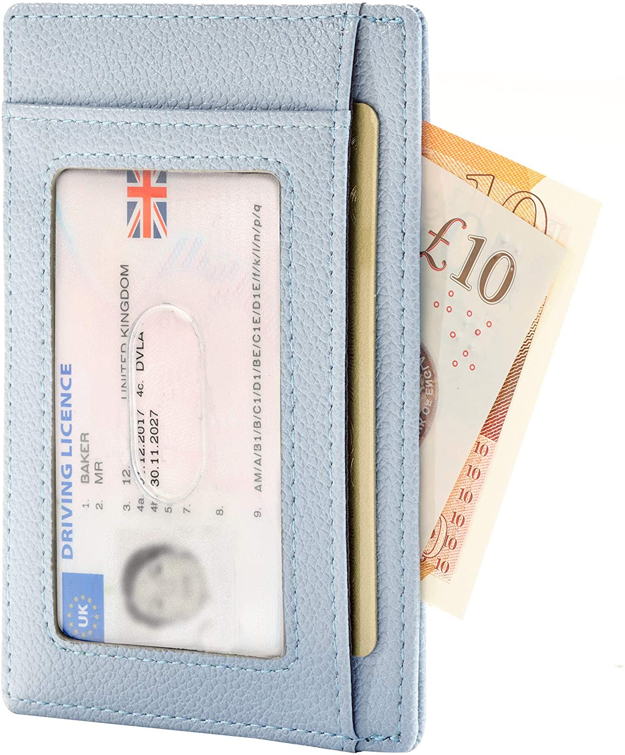 POWR Mens Wallet, Slim RFID Blocking Minimalist Credit Card Holder (Blue), Holds up to 7 Cards and Bank Notes, Ideal for Travel - Image 3