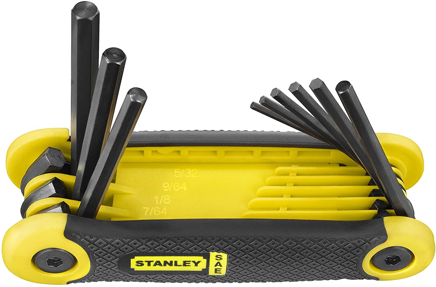 Stanley 269265 Folding Hex Key Set - Imperial (9 Pieces), Silver - Image 2