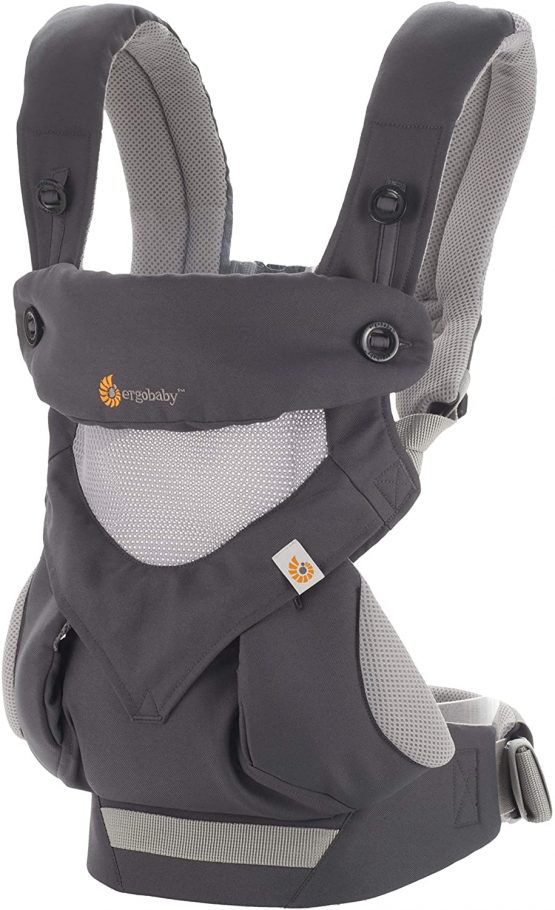 Ergobaby Baby Carrier for Toddler, 360 Cool Air Carbon Grey, 4-Position Ergonomic Child Carrier and Backpack