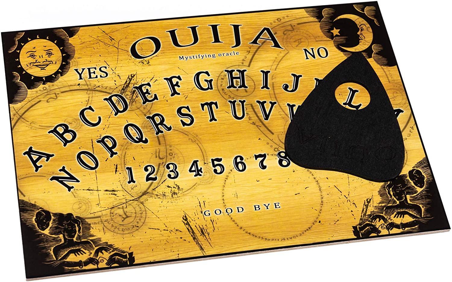 WICCSTAR Ouija Board game with Planchette and detailed instruction for Spirit Hunt, Orange, 14 years - Image 4
