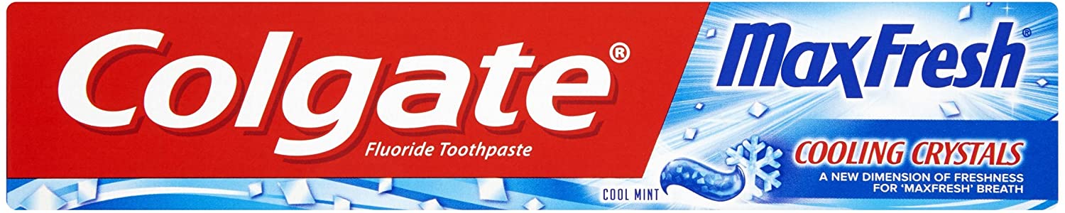 Colgate Max Fresh Cooling Crystals Toothpaste 75ml, Freshness Powered by UltraFreeze, 10x Longer-Lasting