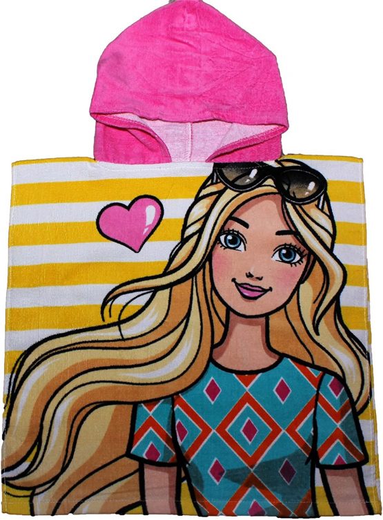 Barbie and Friends Photoshot stripe Childrens Hooded Poncho