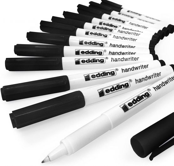 Edding Handwriter Handwriting Pen – Black Ink – 0.6mm - Pack of 12