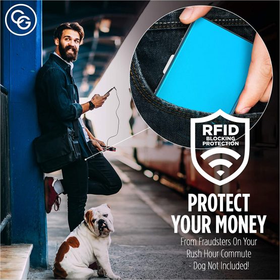 High-Class Stainless Steel Card Wallet | Ideal Credit Card Holders, Business Card Holder, Metal Slim Wallet, Minimalist RFID Blocking Smart Wallet, Mens Travel Wallets | Card Genie for Men & Women - Image 3