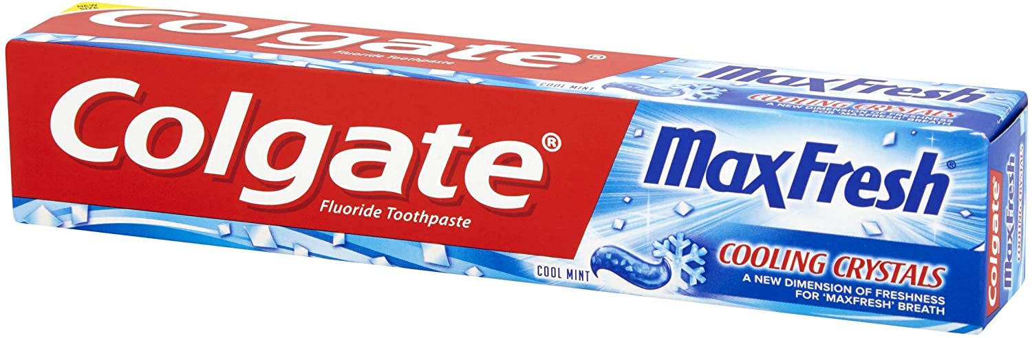Colgate Max Fresh Cooling Crystals Toothpaste 75ml, Freshness Powered by UltraFreeze, 10x Longer-Lasting - Image 2