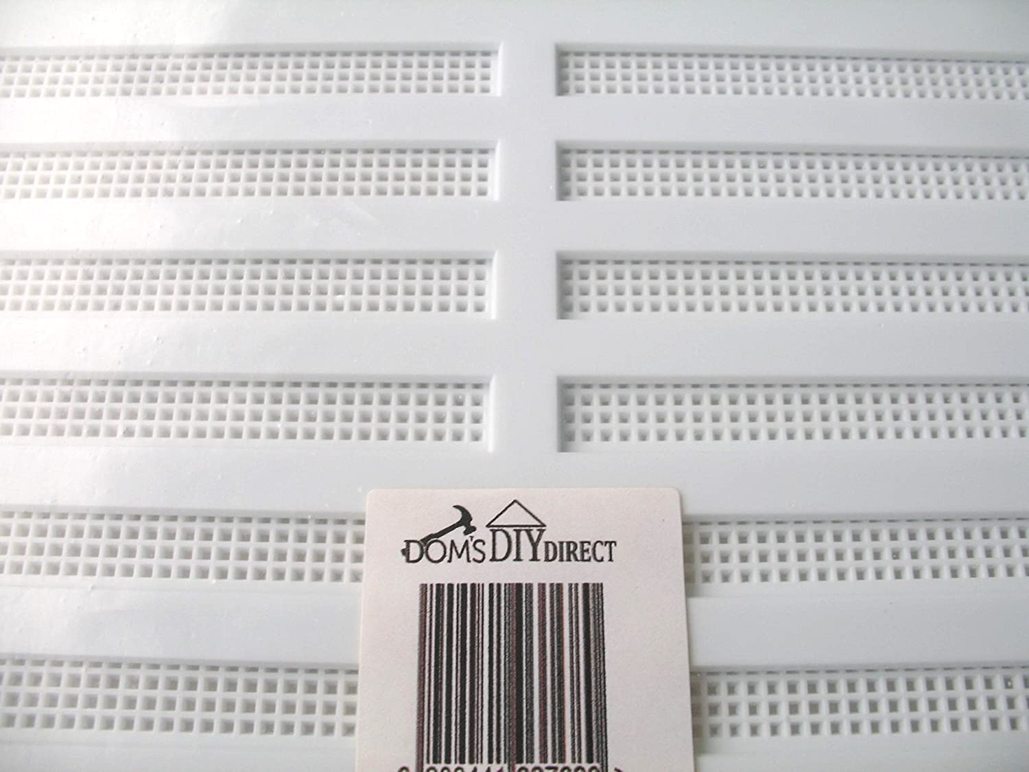 DOM'S DIY DIRECT WHITE ADJUSTABLE HIT AND MISS LARGE AIR VENT 11.25 " X 10.5 " VENTILATOR COVER - Image 2