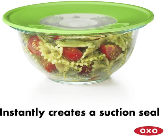 OXO Good Grips Reusable Lid - Medium - 8 Inch, Green/Clear - Image 2