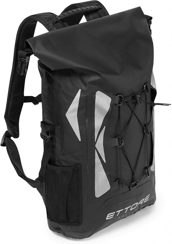 Ettore Cycling Rucksack 100% Waterproof Dry Bag 30L - Black - Eclipse - Image 4