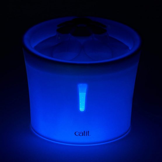 Catit Flower Drinking Fountain with LED Nightlight and Petal Top - Image 3