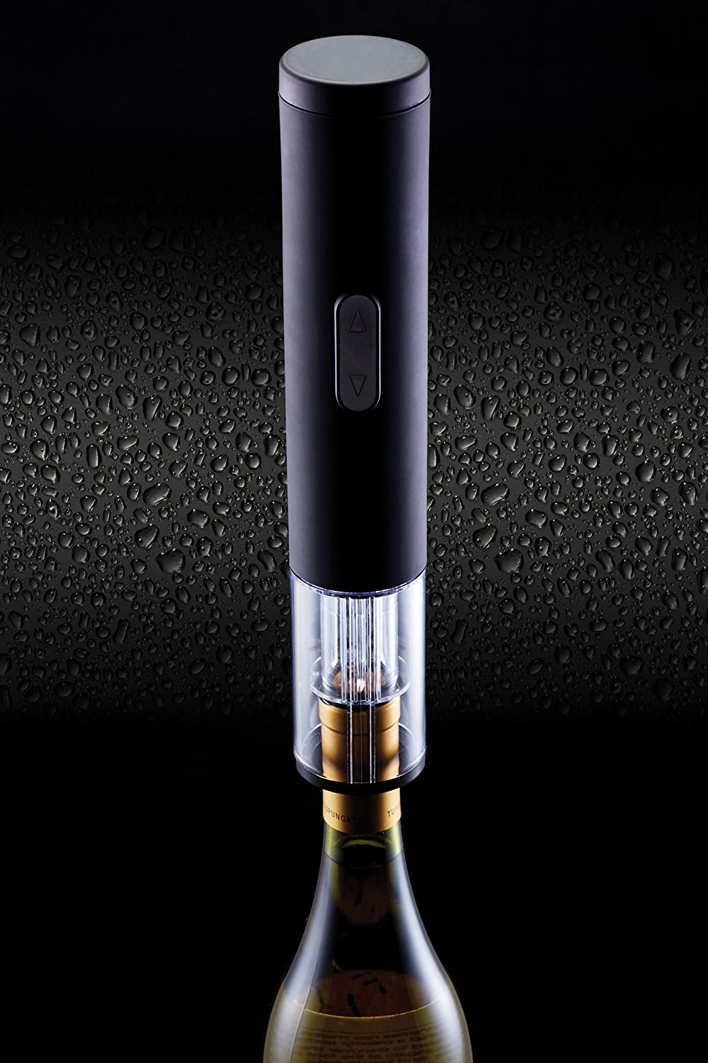 BarCraft Electric Corkscrew Wine Opener with Foil Cutter, Black, 26.5 x 4.5 cm - Image 3