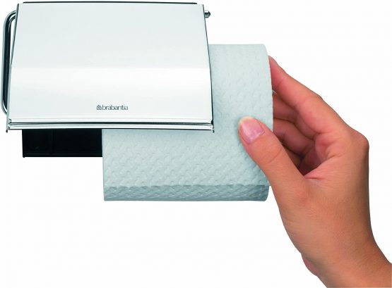 Brabantia 414589 Toilet Roll Holder - Brilliant Steel, 20 x 8 x 6 cm - Image 2