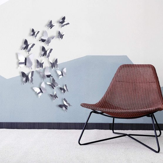 48 Pieces DIY Mirror Butterfly Combination 3D Butterfly Wall Stickers Decals Home Decoration - Image 4