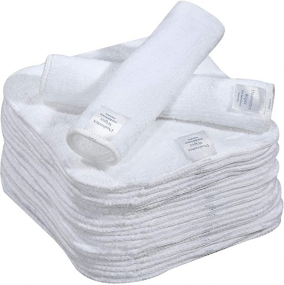 25 Bamboo Terry Washable & Reusable Cloth - Reusable Wipes from Natural Thread Baby Wipes/Face Wipes/Hand Wipes - Reusable Baby Wipes with 2in1 Laundry Bag/Carrying Bag - Image 4