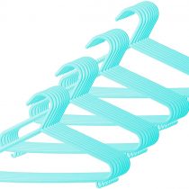 Bieco Hangers Baby Child Hanger Baby Hangers Plastic Hangers for Wardrobe Storage Cabinet Length 29.5cm, 32 Pieces, Turquoise, Narrow, ArtN 90032153
