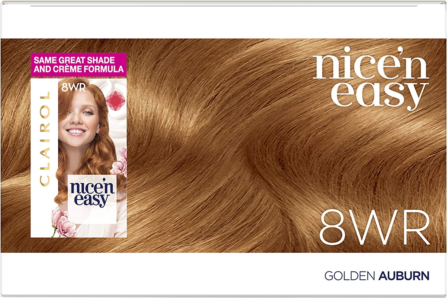 Clairol Nice'n Easy Crème, Natural Looking Oil Infused Permanent Hair Dye, 8WR Golden Auburn, 175 ml (Pack of 1) - Image 3