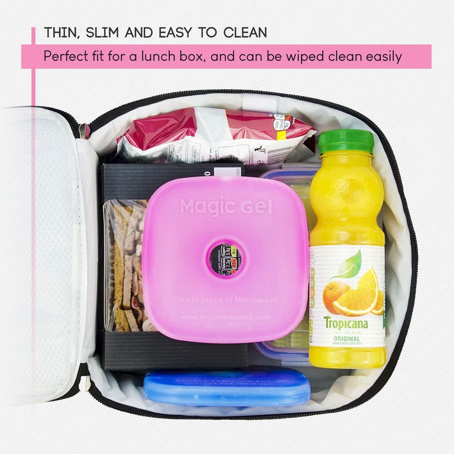 Magic Gel 5 x Ice Packs - Long Lasting Reusable Small and Thin Cold Packs - The Perfect Cooler - Stays Cold Up to 6 Hours - Image 2