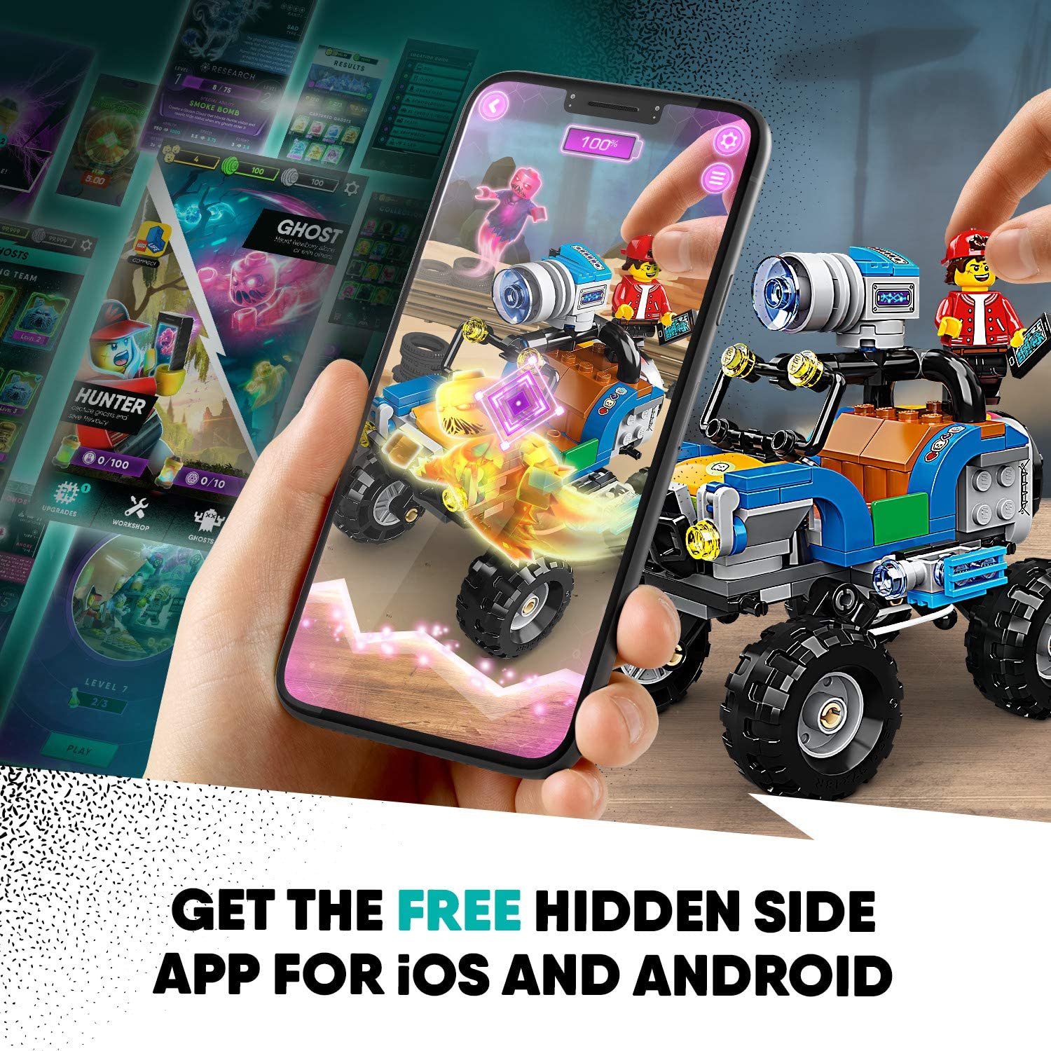 LEGO Hidden Side 70428 Jack's Beach Buggy with AR Games App, Mehrfarbig, Medium - Image 3