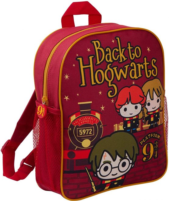 Harry Potter Kids Cartoon Chibi Backpack Boys Girls Hogwarts Back to School Charm Rucksack Book Bag 9 3/4