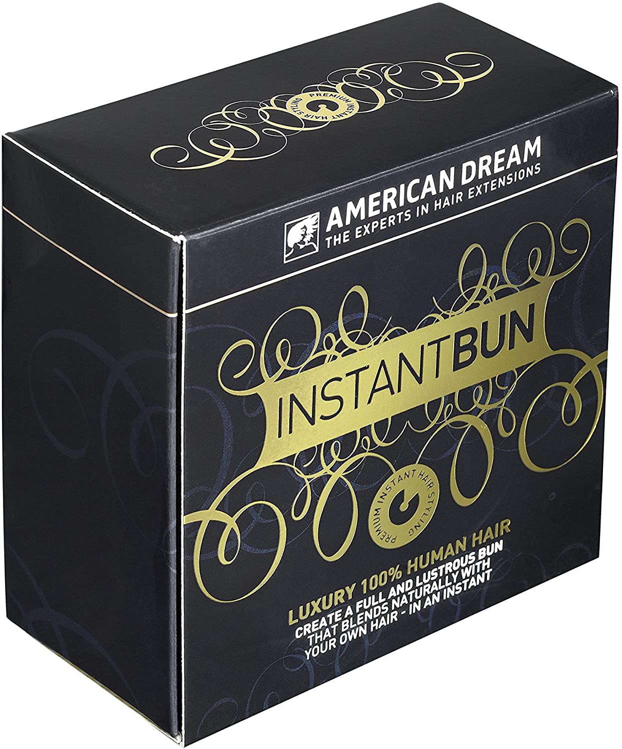 American Dream Medium Human Hair Bun, Mousey Brown Number 8 - Image 2