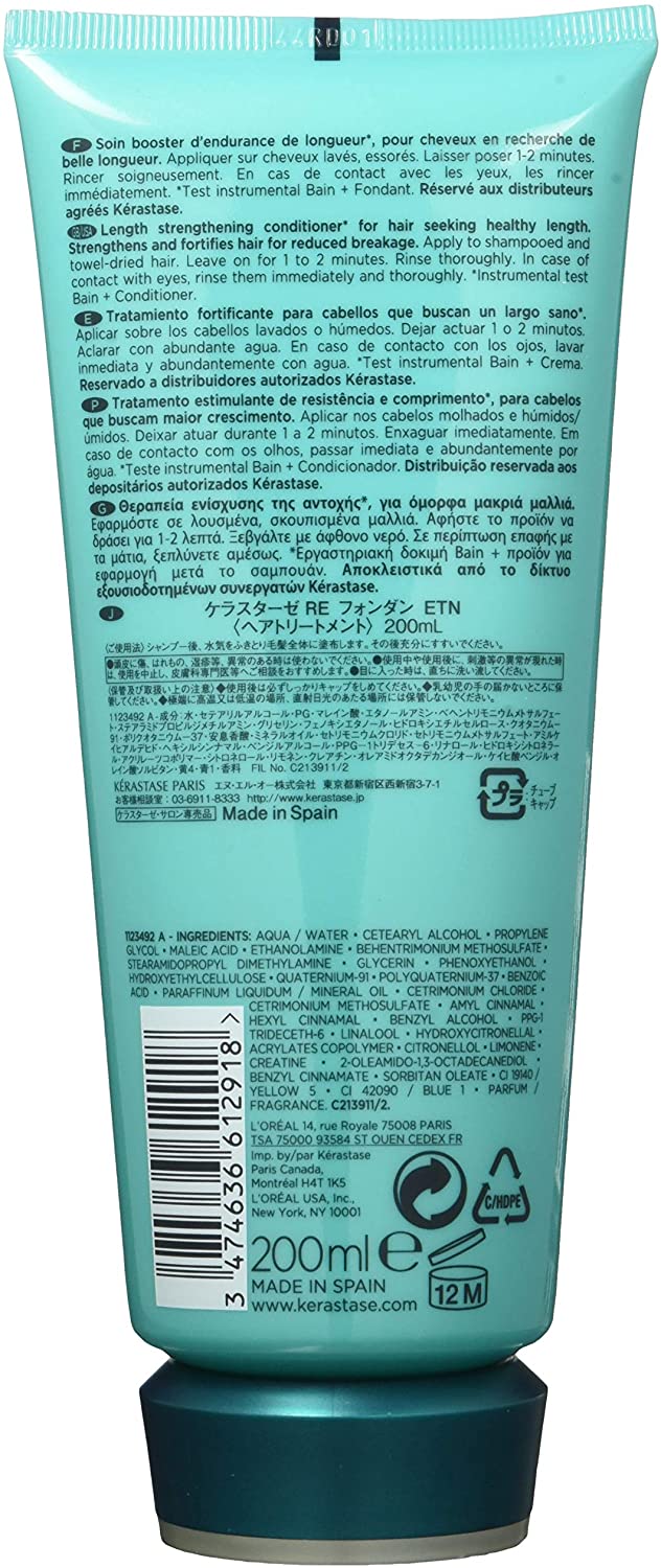Kérastase Resistance, Strengthening & Smoothing Conditioner, for Long Hair With Creatine R & Amino Acid, Fondant Extentioniste, 200ml - Image 2