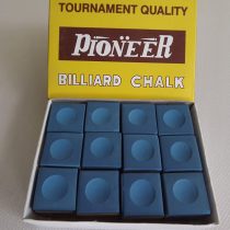 Snooker & Pool Pioneer Chalk, Blue, Box of 12